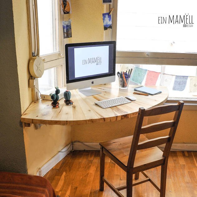 Escritorio angular de Ein Mamëll Rústico