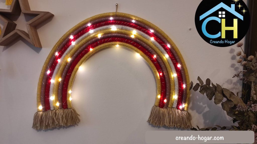 DIY arco iris luminoso multicolor