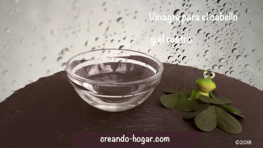 vinagre para el cabello y el rostro
