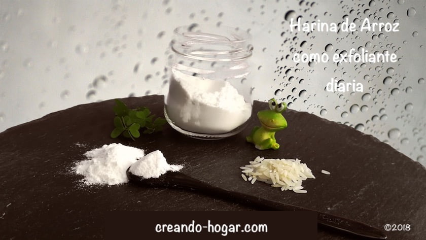Harina de Arroz como exfoliante