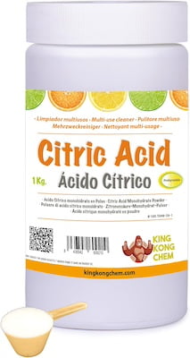 El ácido cítrico en polvo es un básico para la limpieza del hogar.