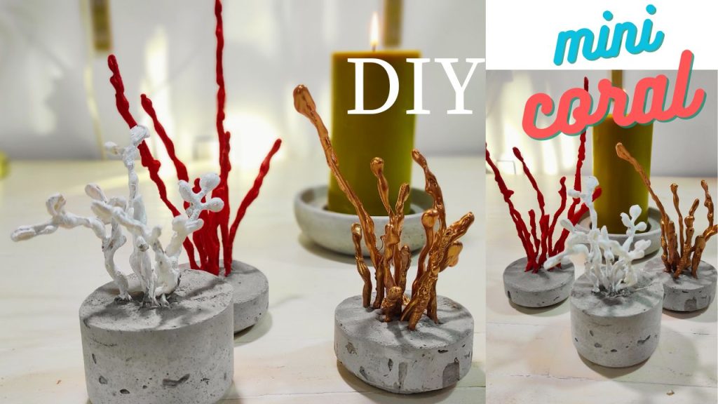 DIY FALSO CORAL DECORATIVO Cómo hacer falsos corales decorativos