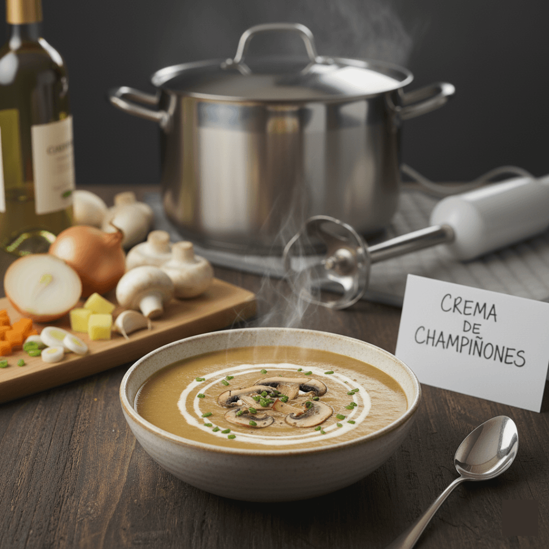 Receta de Crema de Champiñones
