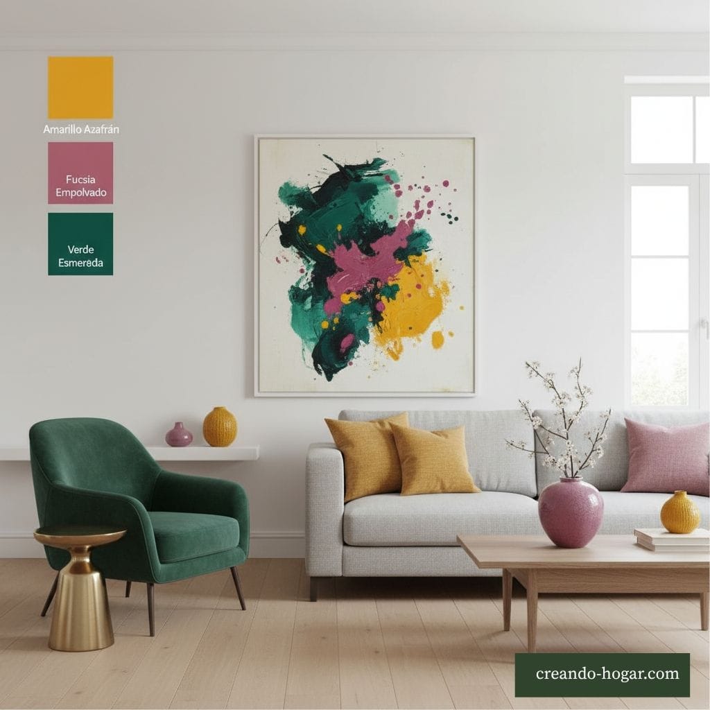 Tendencias de color 2026: toques vibrantes.