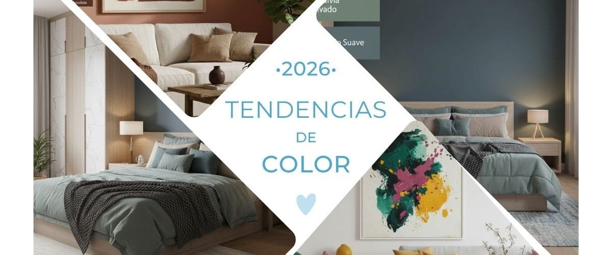 ¿Cansada del gris? Descubre las tendencias de color para 2026. Te cuento cómo usar los tonos tierra, azules serenos y acentos joya para un hogar único.